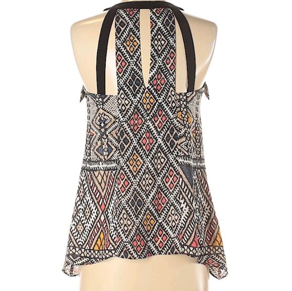 BCBGMaxAzria Clementine Aztec Print Sleeveless Tank Top Casual Size XXS - Picture 3 of 7